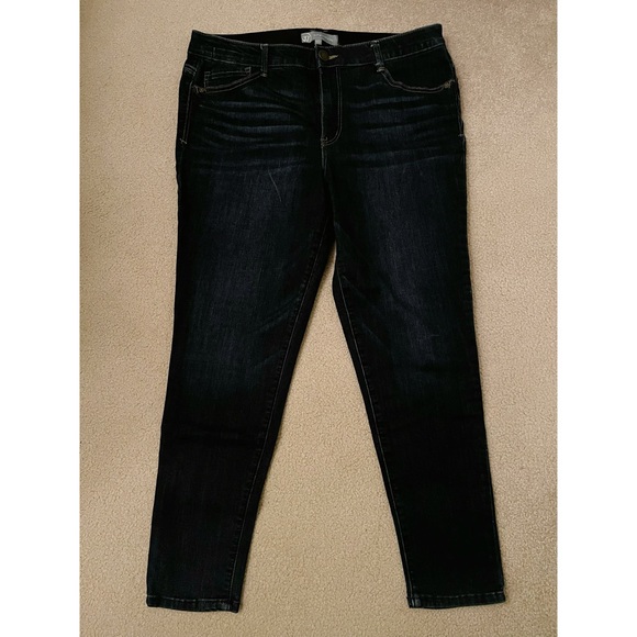 Wit & Wisdom Denim - Wit & Wisdom Ab-solution High Rise Skinny Ankle Dark Wash Jeans (size 12)